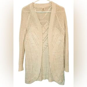 Roxy Cardigan Cream Open Knit